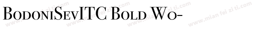 BodoniSevITC Bold W0字体转换